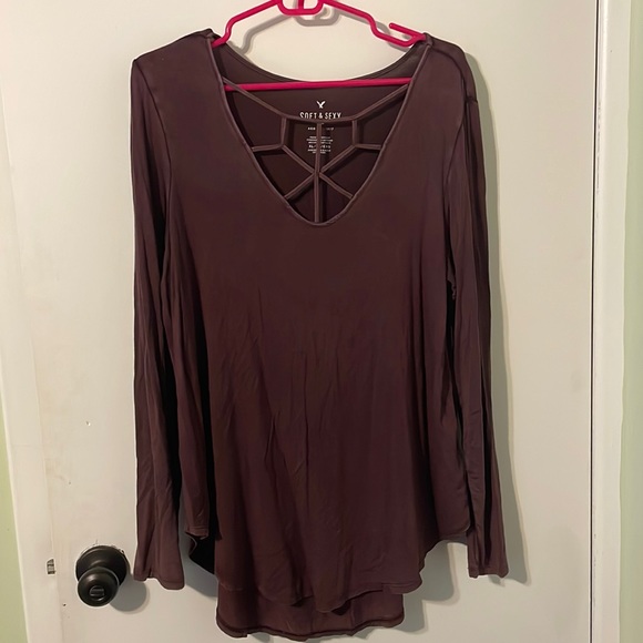 American Eagle Outfitters Tops - Maroon Top